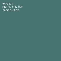 #477471 - Faded Jade Color Image